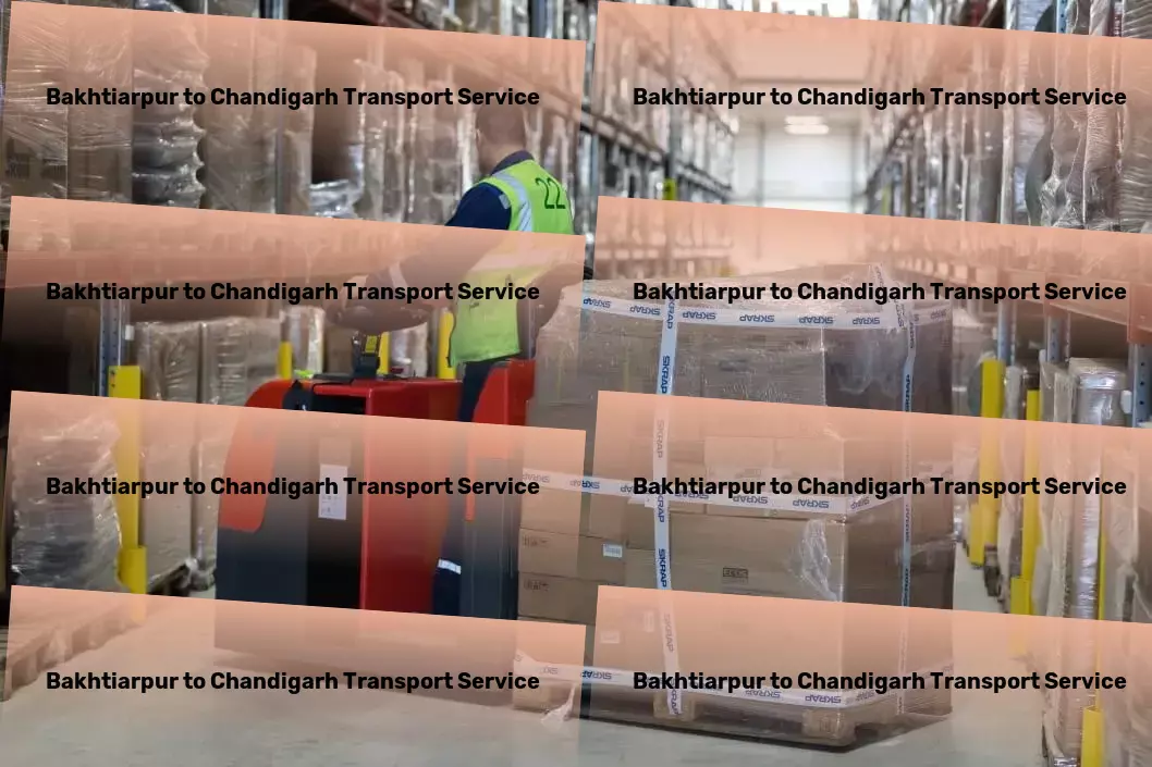 Bakhtiarpur to Chandigarh Luggage Courier Advanced goods forwarding